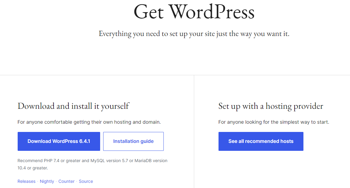 To reinstall WordPress manually, you'll first need to download the software from the official website.
