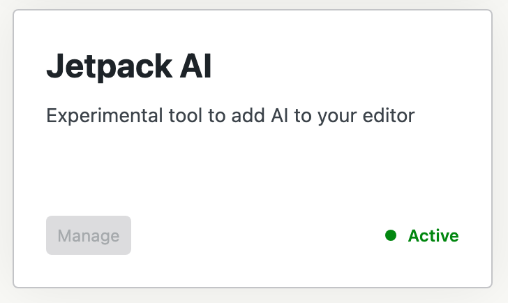 Start writing. That's it! Now you can start using Jetpack AI Assistant to help you write your content. 
