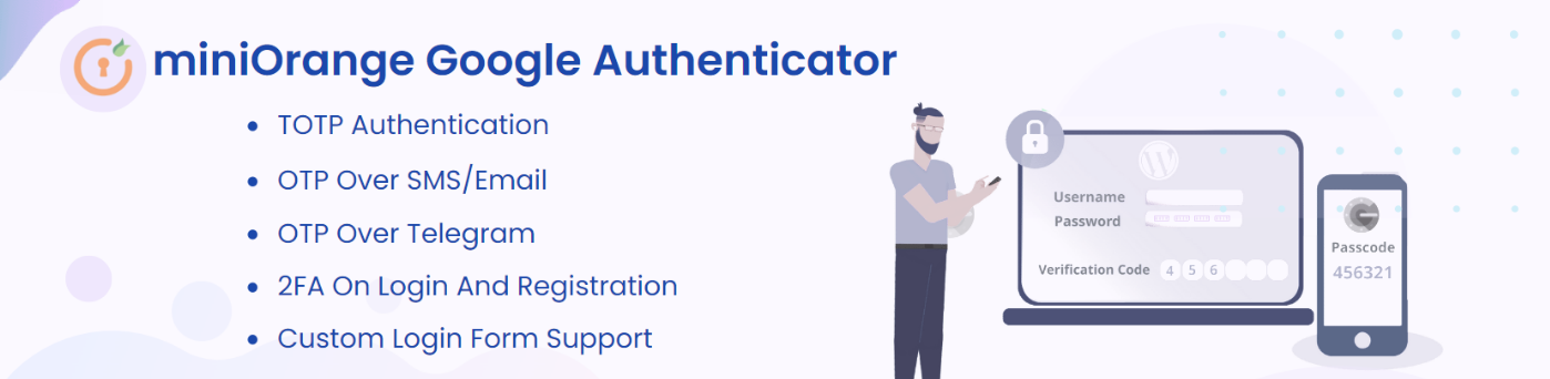 Imagen principal del plugin miniOrange Google Authenticator