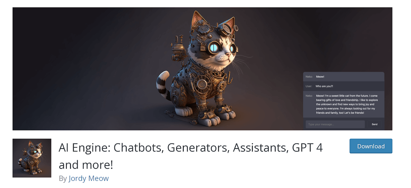 AI Engine is a WordPress plugin that enables you to add a range of AI-powered features to your site, including paragraph generation.