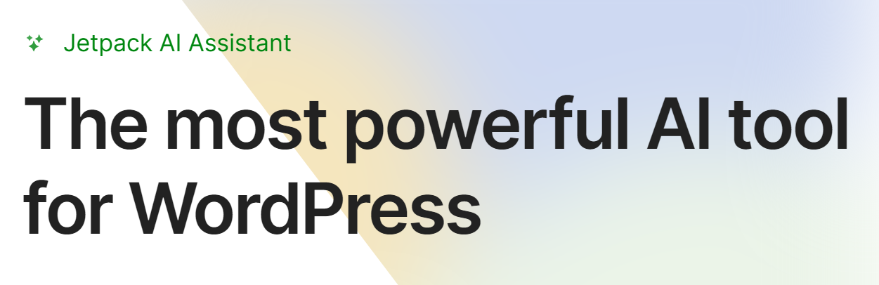 There are a lot of amazing AI writing tools you can use for commercial and creative writing, including well-known options like the Jetpack AI Assistant.