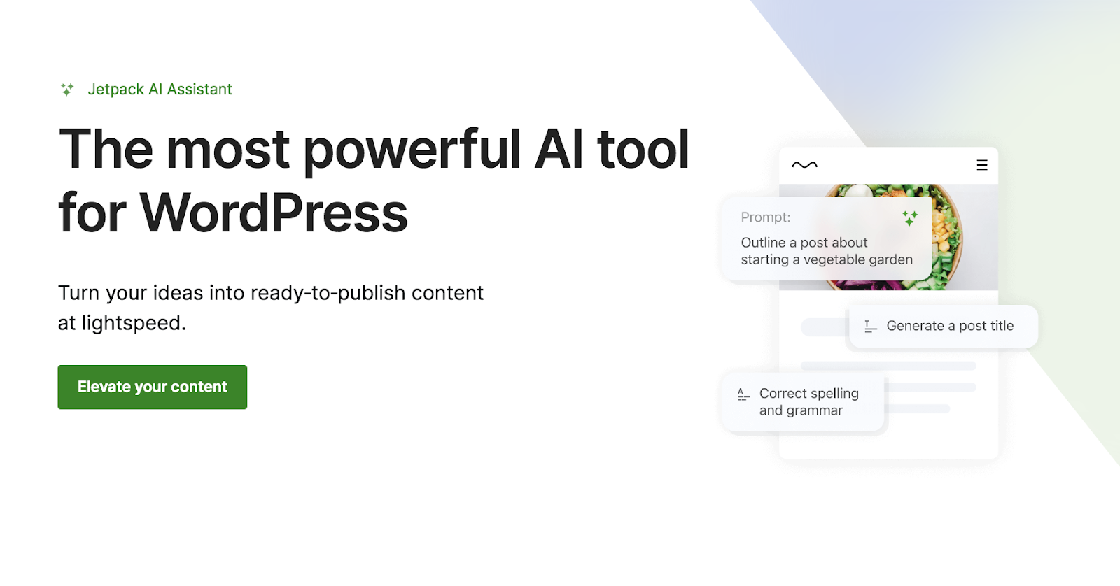 The Jetpack AI Assistant is one of the best AI paragraph generators available.