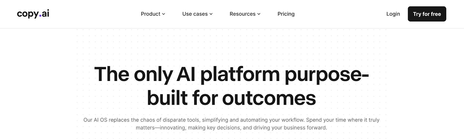 Copy.ai is an AI paragraph generation and content platform that focuses on blog and email writing, alongside creating copy for social media. 