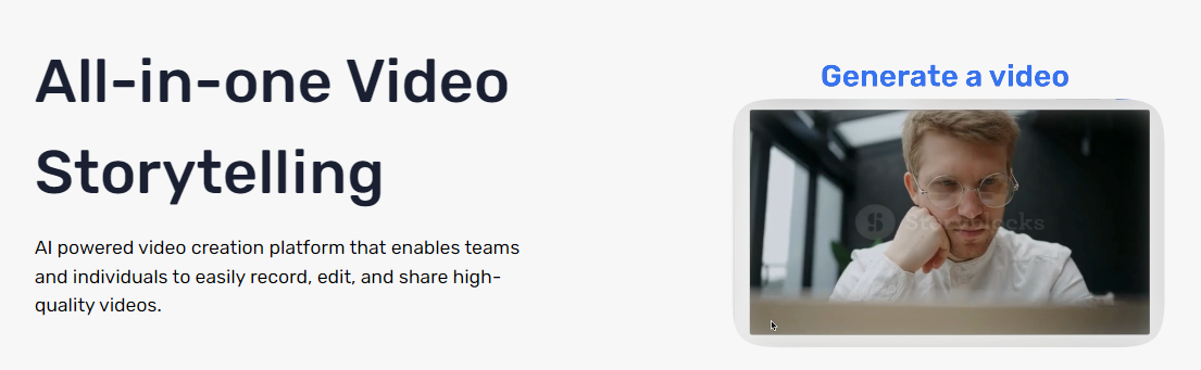 Visla can help you create scripts and generate videos from them. Instead of using avatars, Visla takes a script and finds the perfect stock footage for it.