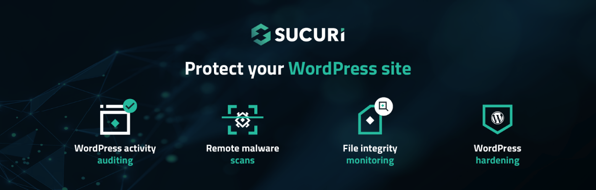 Sucuri incluye funciones como un monitor de integridad de archivos, análisis remoto de malware, notificaciones sobre brechas de seguridad y, por supuesto, un firewall.