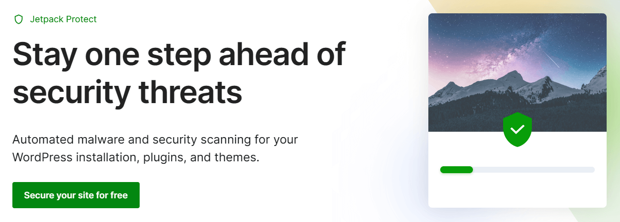 Jetpack Protect is a free plugin from the Jetpack team. 