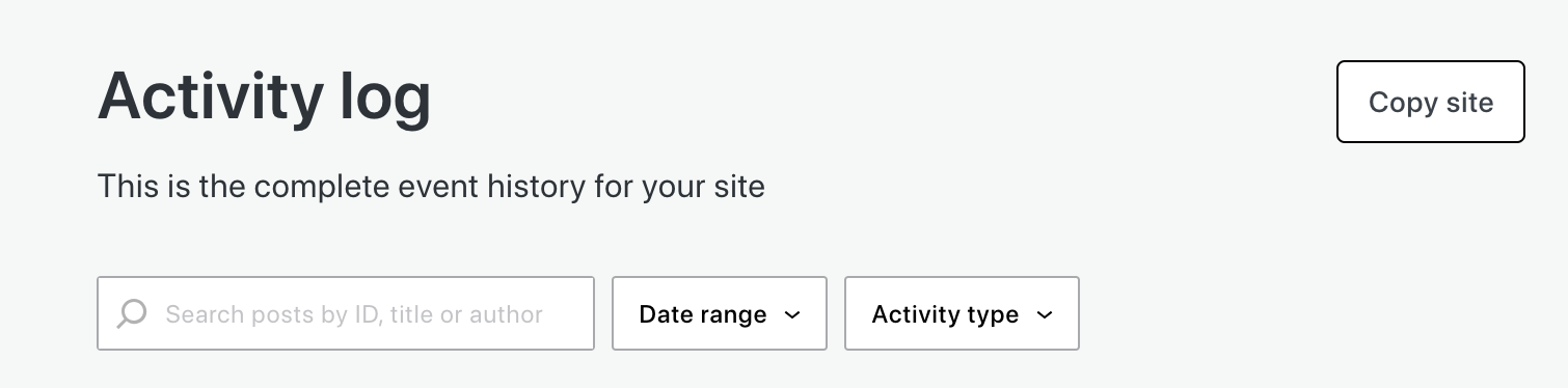 Jetpack VaultPress backup steps: Visit cloud.jetpack.com and select VaultPress Backup on the left-hand side and click on the Copy Site button at the top right.