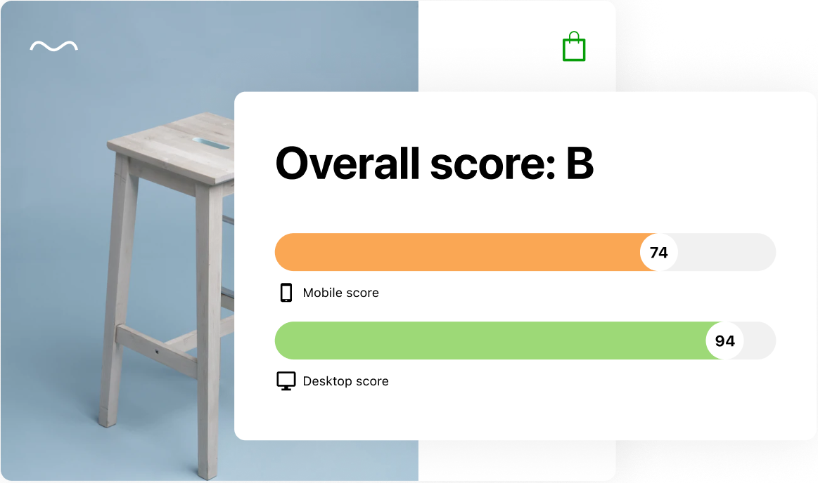 Jetpack performance score showing overall site speed rating
