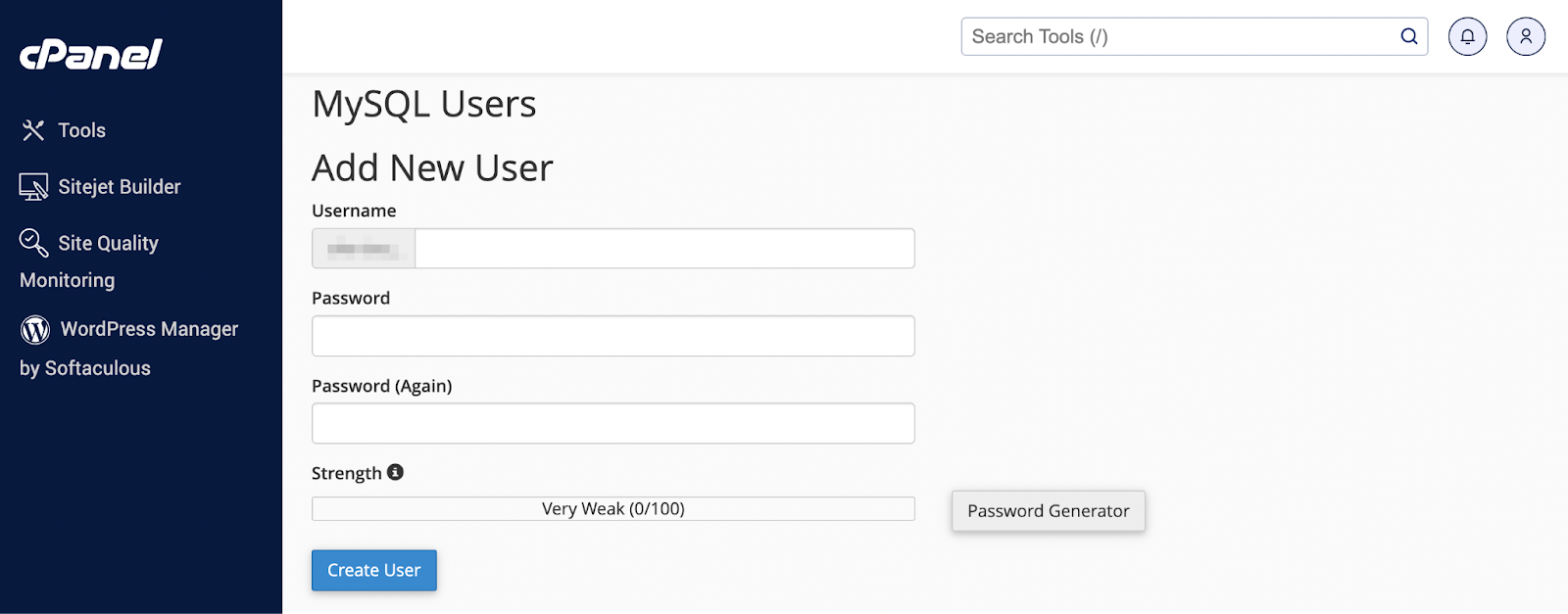 adding a new database user