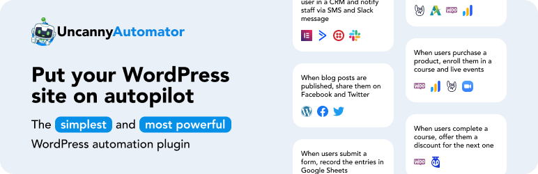 Uncanny Automator is a WordPress automation plugin that allows you to automatically take actions based on a vast array of triggers.
