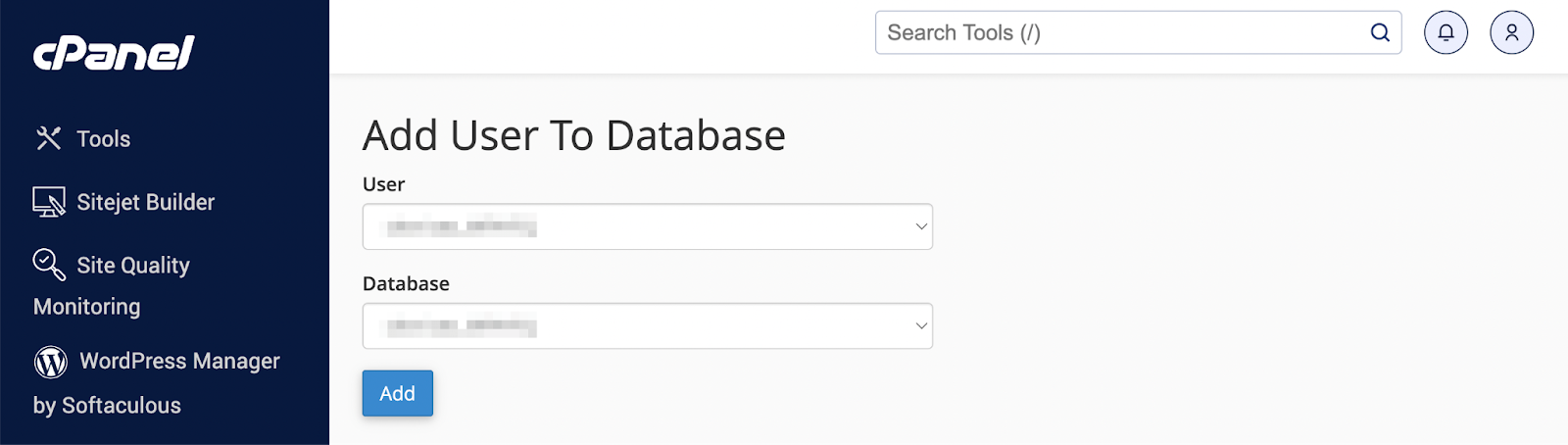 adding a user to a database