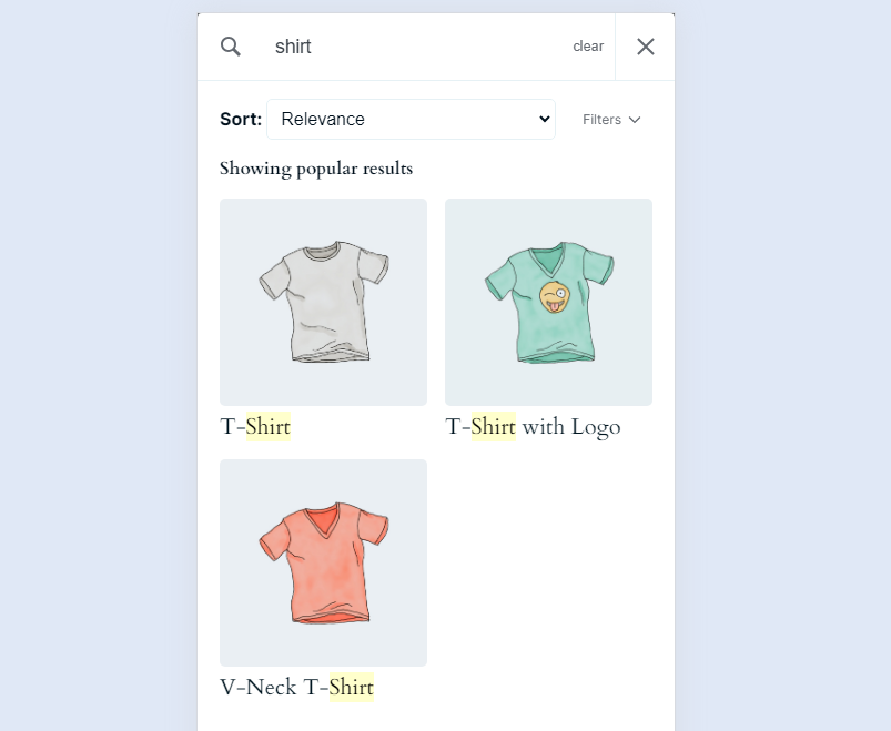 mobile search results
