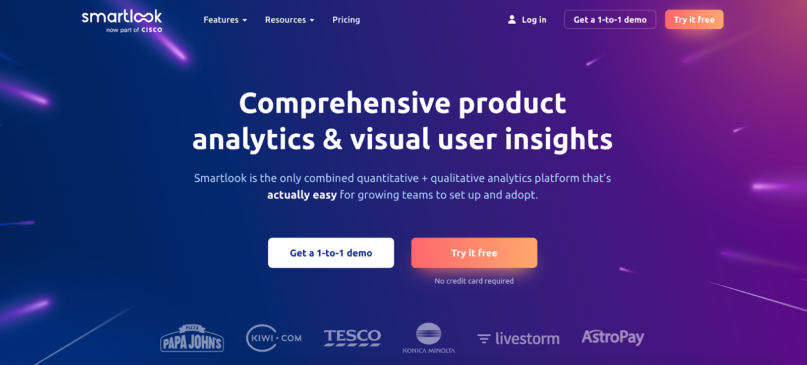 Smartlook provides insights into website and mobile app visitor behavior. 