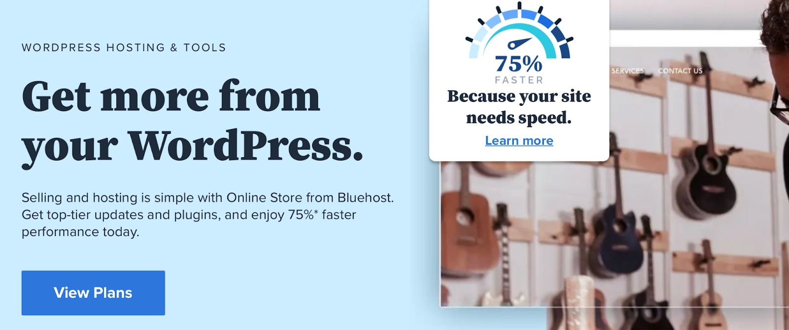 Bluehost also offers a comprehensive suite of security features.