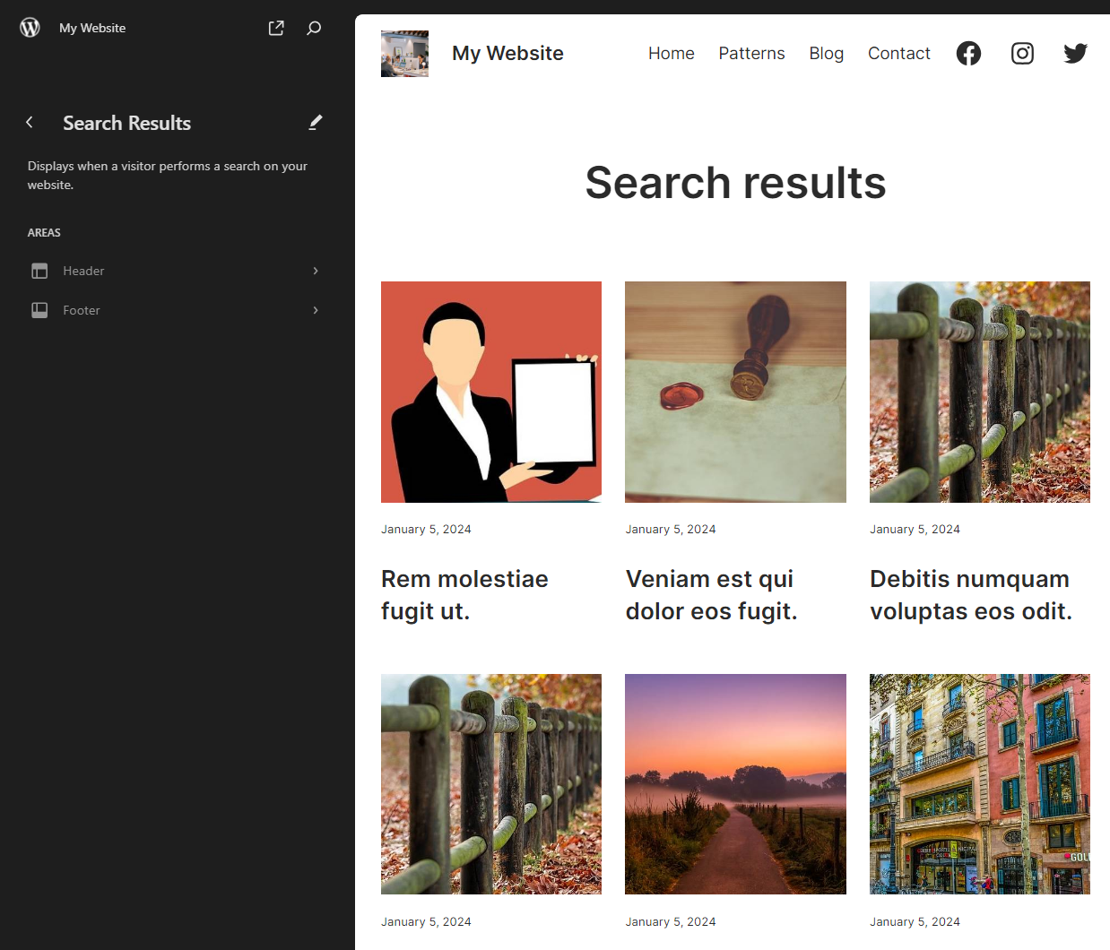 customizing search results