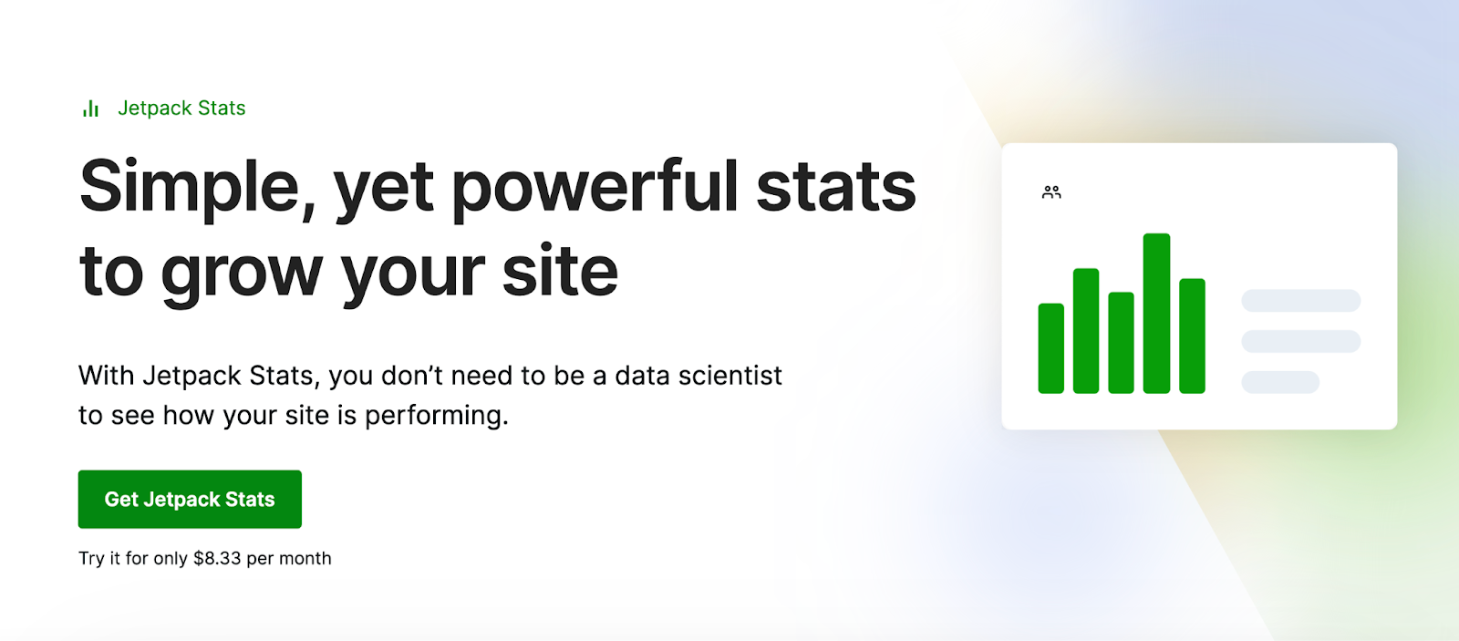 Jetpack Stats is a product of Automattic, the people behind WordPress.com.