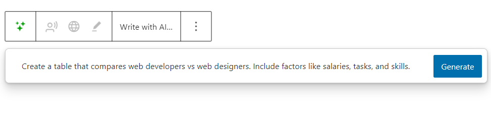 Then, just sit back and watch it create the table for you.