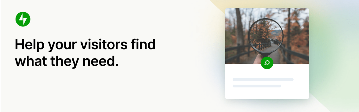 Jetpack Search homepage