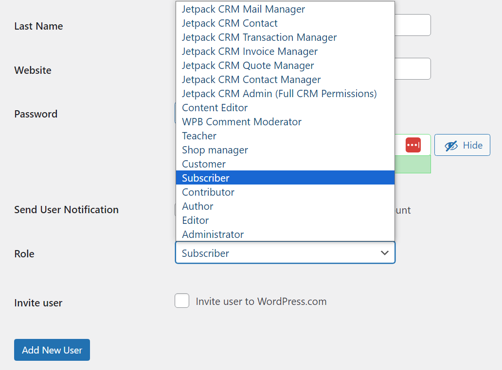 Each role comes with permissions that enable users to do certain tasks. Authors, for example, can publish and edit their own posts, but not those created by other users.