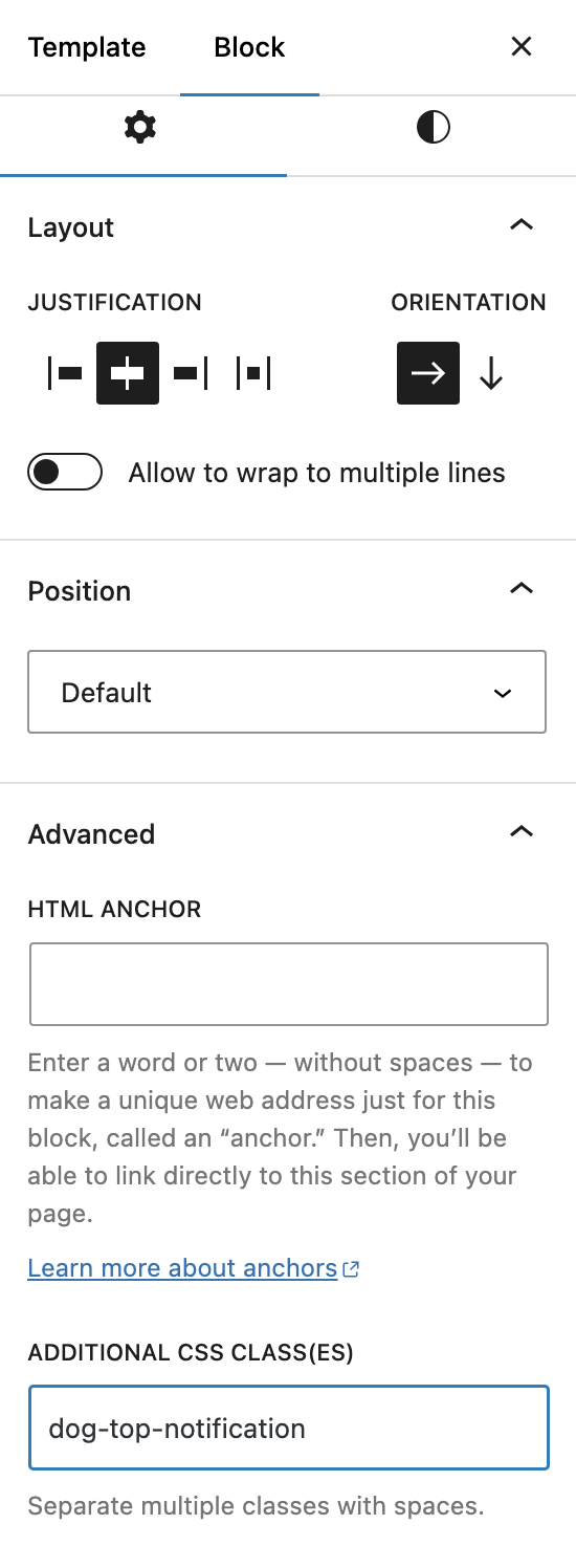 adding a CSS class