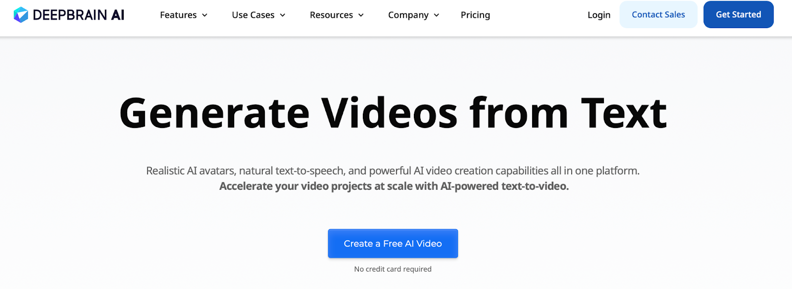 Deepbrain AI helps you create powerful videos using realistic avatars and natural text-to-speech voices in over 80 languages.