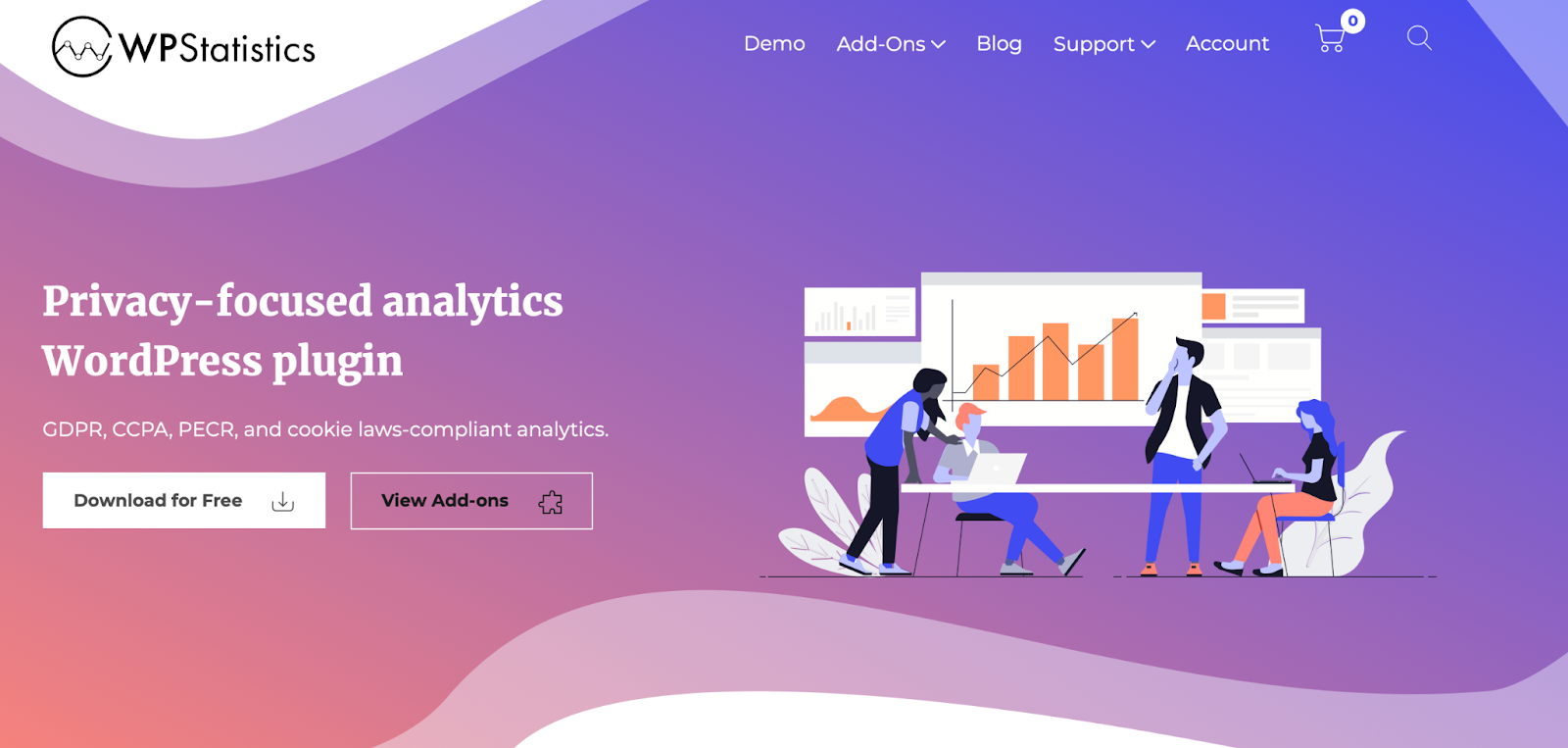 WP Statistics es un plugin de analítica independiente para WordPress que no depende de plataformas existentes como Google Analytics. 