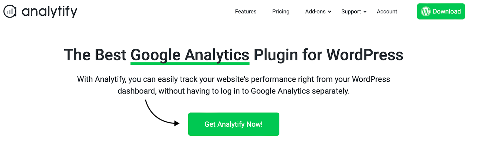 Analytify es un plugin de Google Analytics para sitios de WordPress. Al igual que con MonsterInsights, necesitarás el plugin de pago para desbloquear funciones avanzadas, como las estadísticas en tiempo real. 