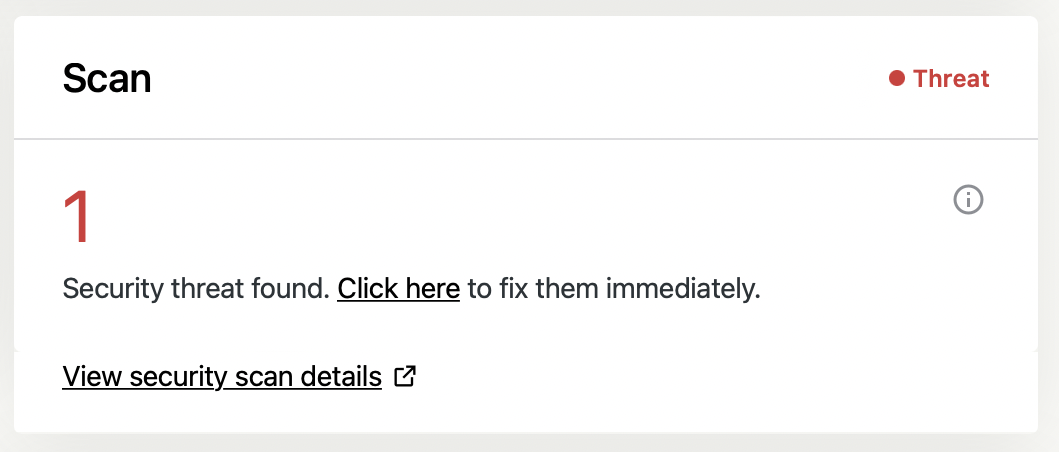 You can view scan results in a centralized location, where you can fix many of the issues with just one click.