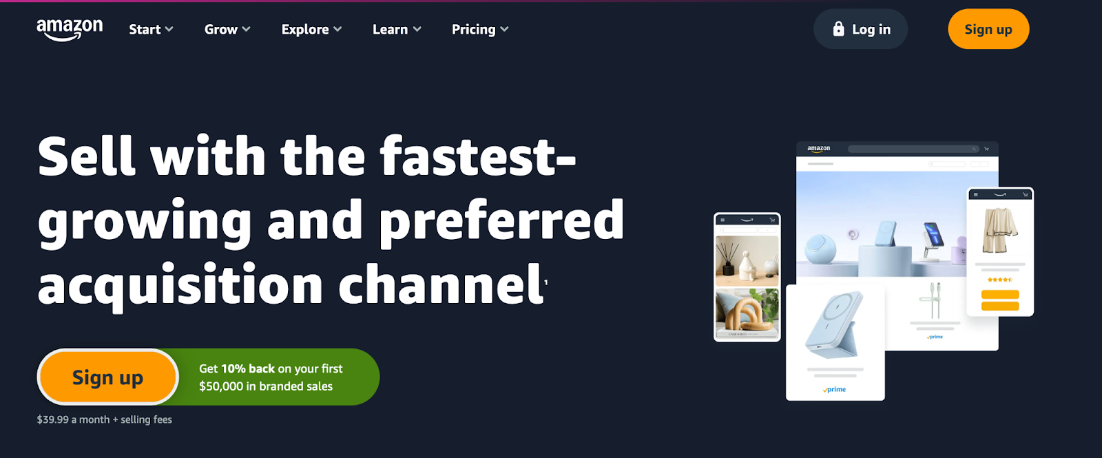 Vendre sur Amazon est un excellent moyen d’atteindre des clients avant même d’avoir eu le temps de vous constituer une audience. 