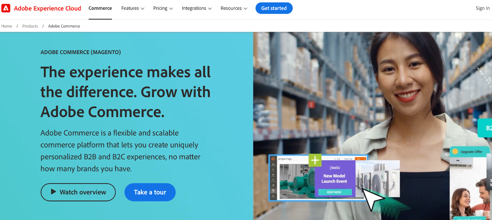 Adobe Commerce is based on an open-source model (Magento), so it gives you access to its source code and your data.
