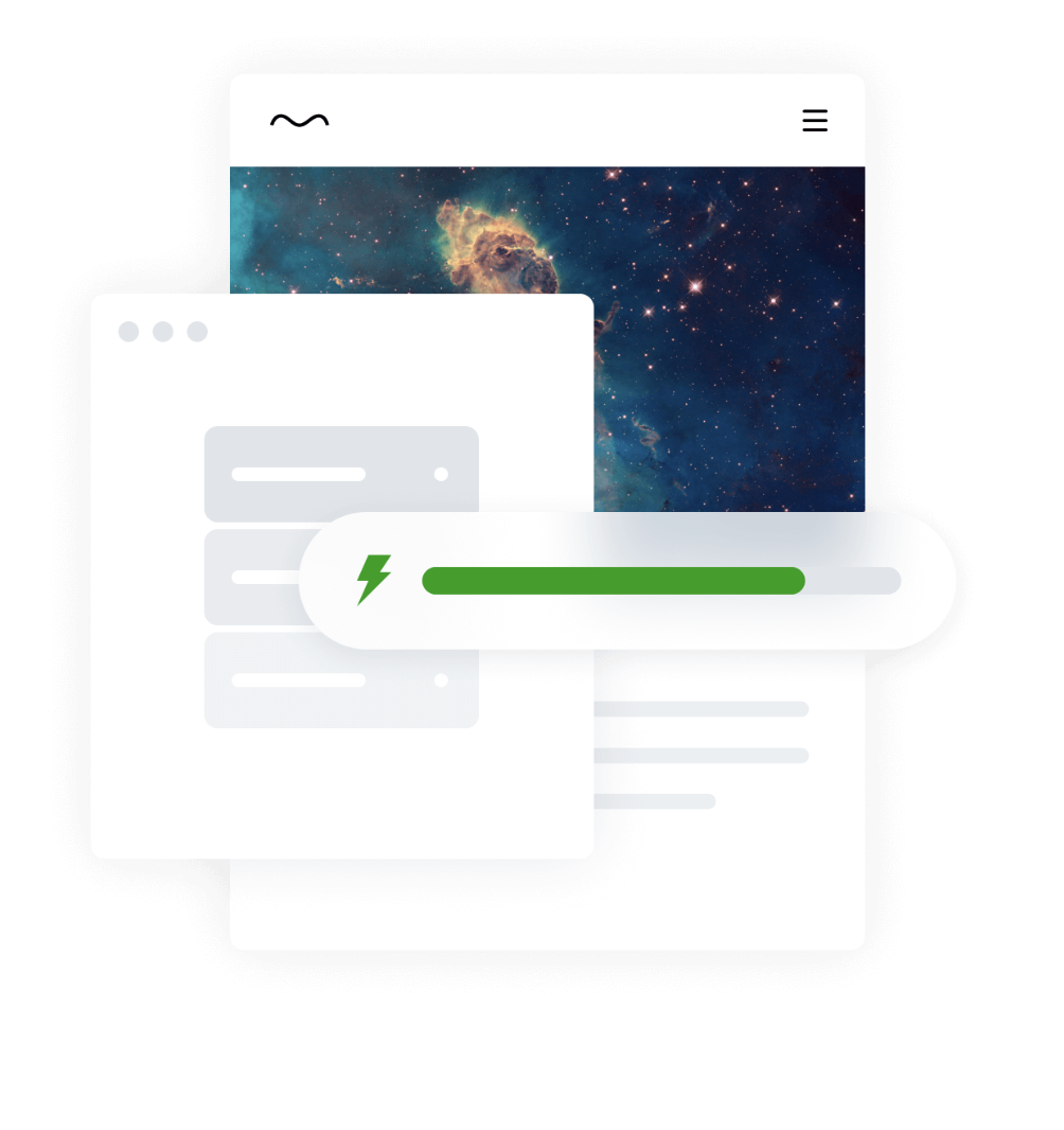 Graphic of mobile app loading multiple tasks with a green Jetpack progress bar.