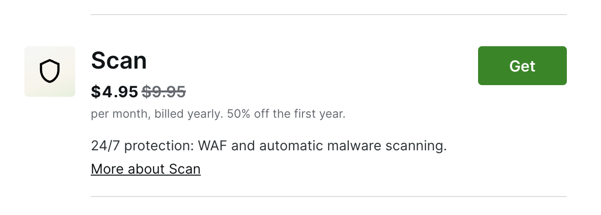 El plugin Jetpack Scan anuncia un descuento del 50 % durante el primer año, además de protección 24/7.