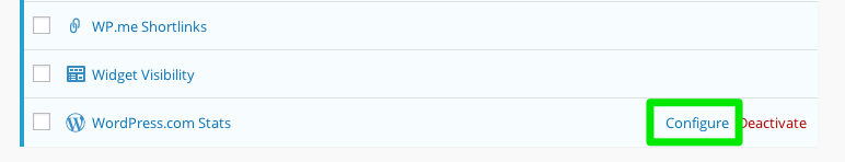 configuring WordPress.com stats