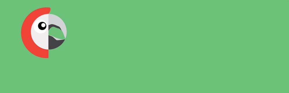 green background with Polylang logo of a parrot
