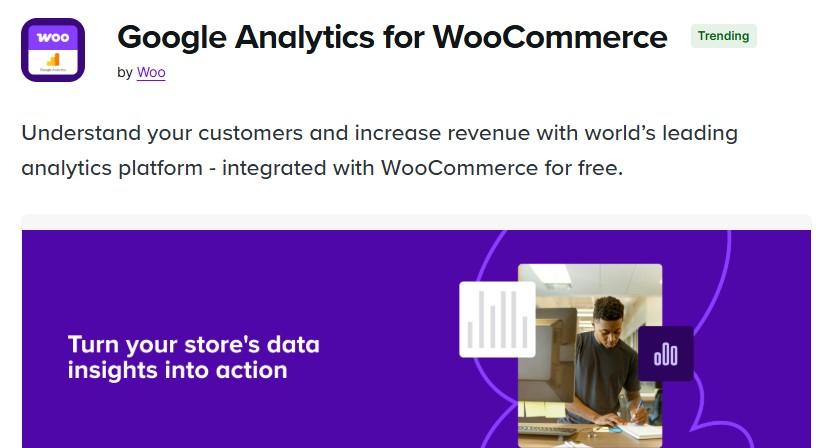 Google Analytics for WooCommerce extension page