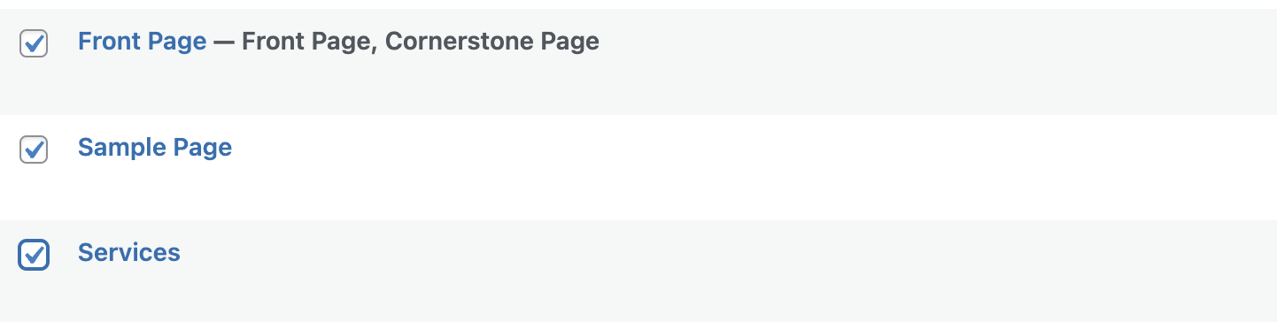 checkboxes next to posts to duplicate in bulk