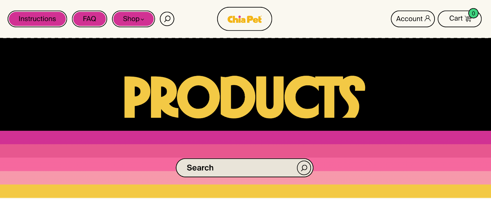 Chia Pet uses the aptly named Herbus font for bold headings throughout its website to add a vintage 1970's feel.