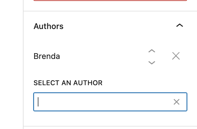 selecting an author with a plugin