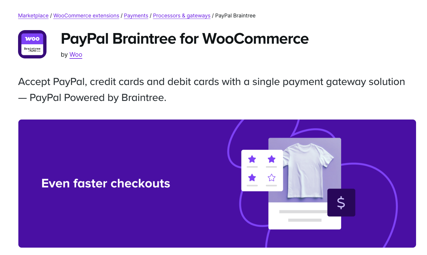 PayPal extension for WooCommerce