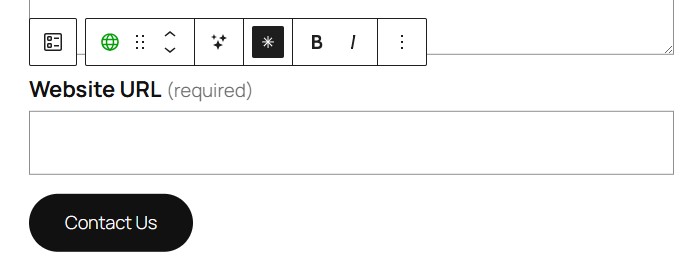 Jetpack Form showing the new form field generated from the AI prompt.