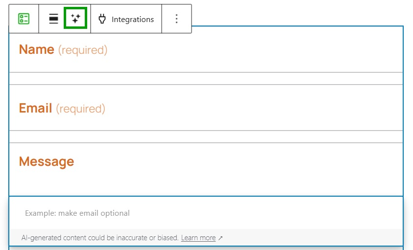 editing form fields