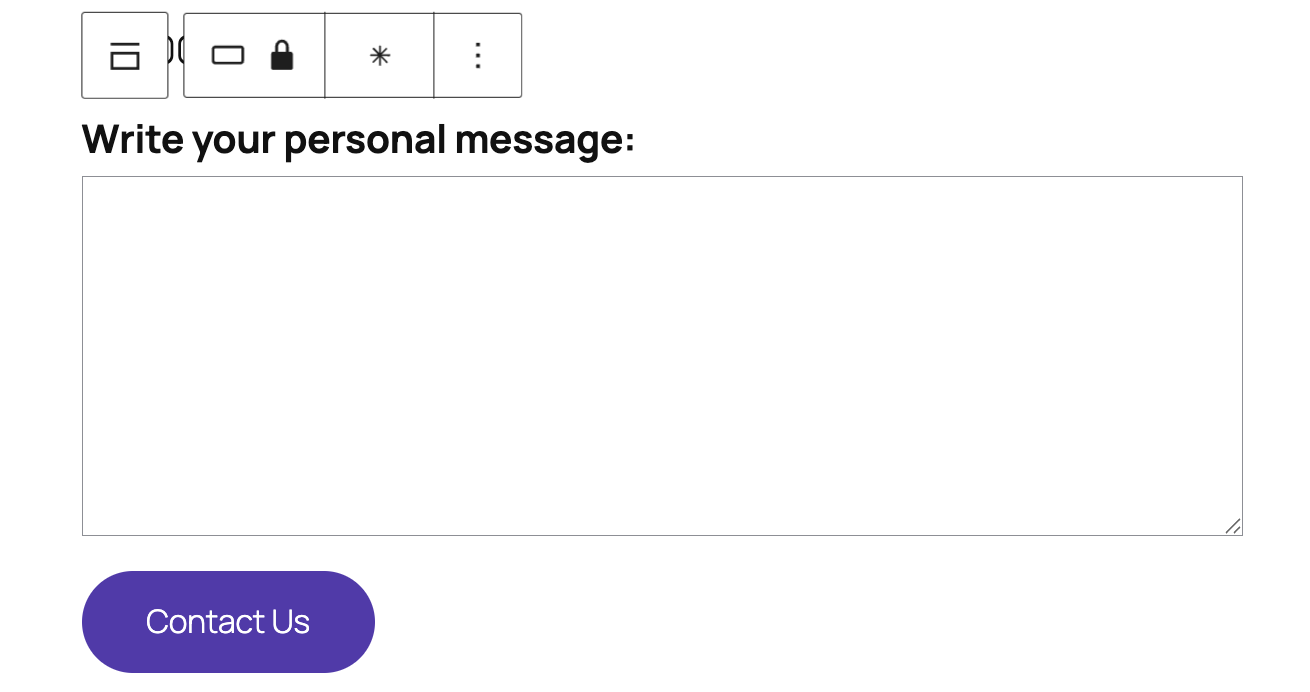 adding a personal message field