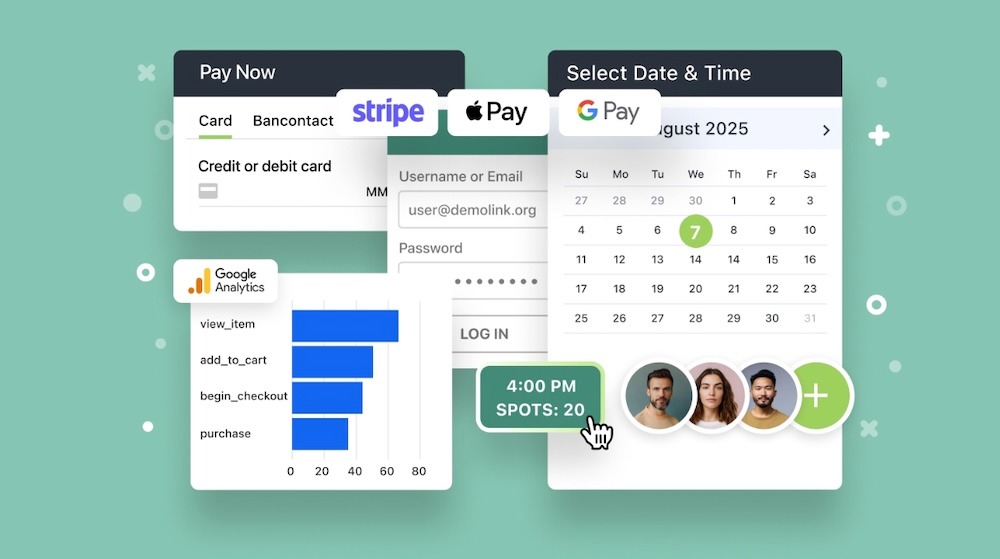 screenshots of the MotoPress Appointment Booking plugin