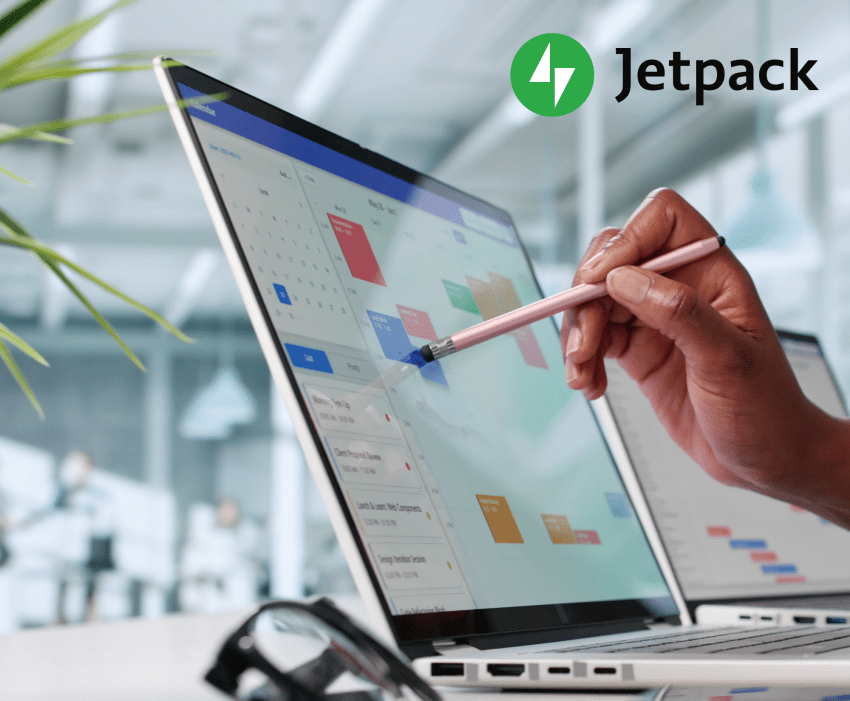 someone looking at a calendar on a tablet