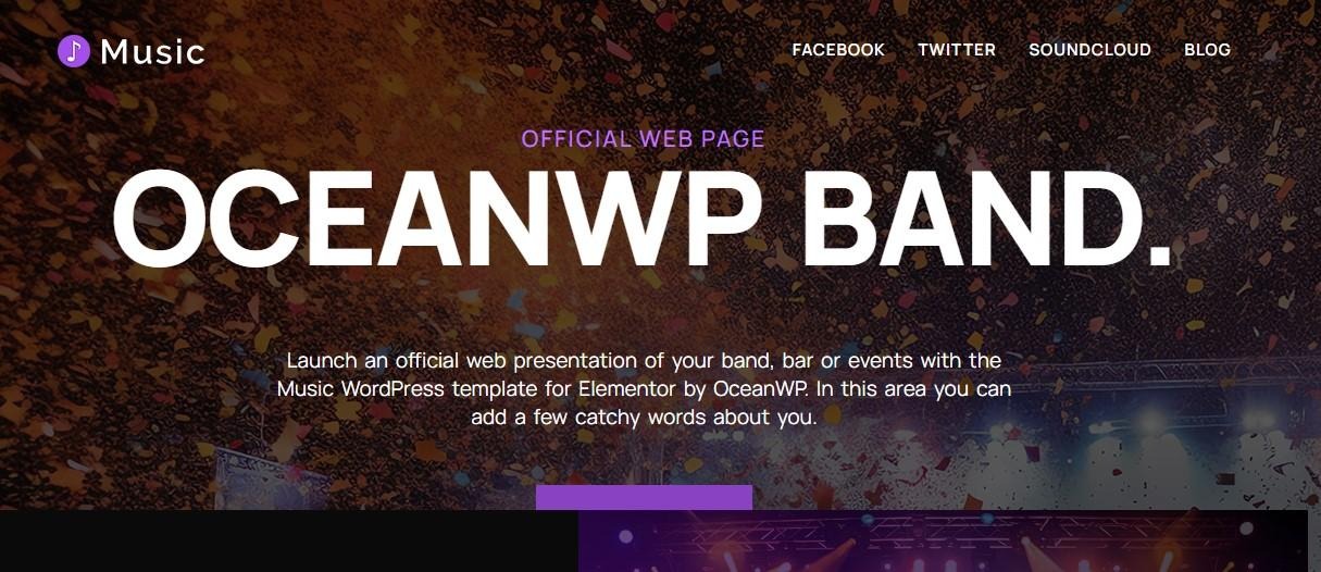 OceanWP Band demo