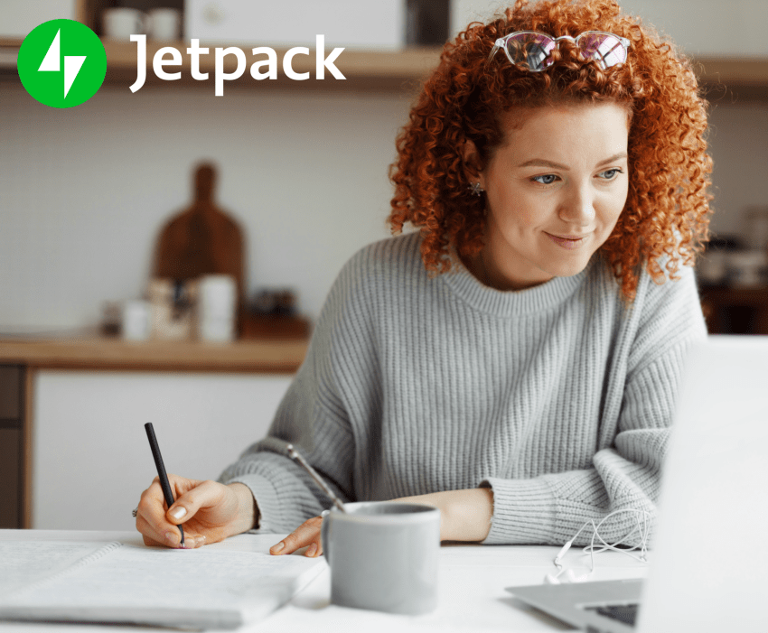 woman working at a desk