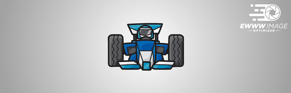 image of a racecar that represents EWWW Image Optimizer in the WordPress repository