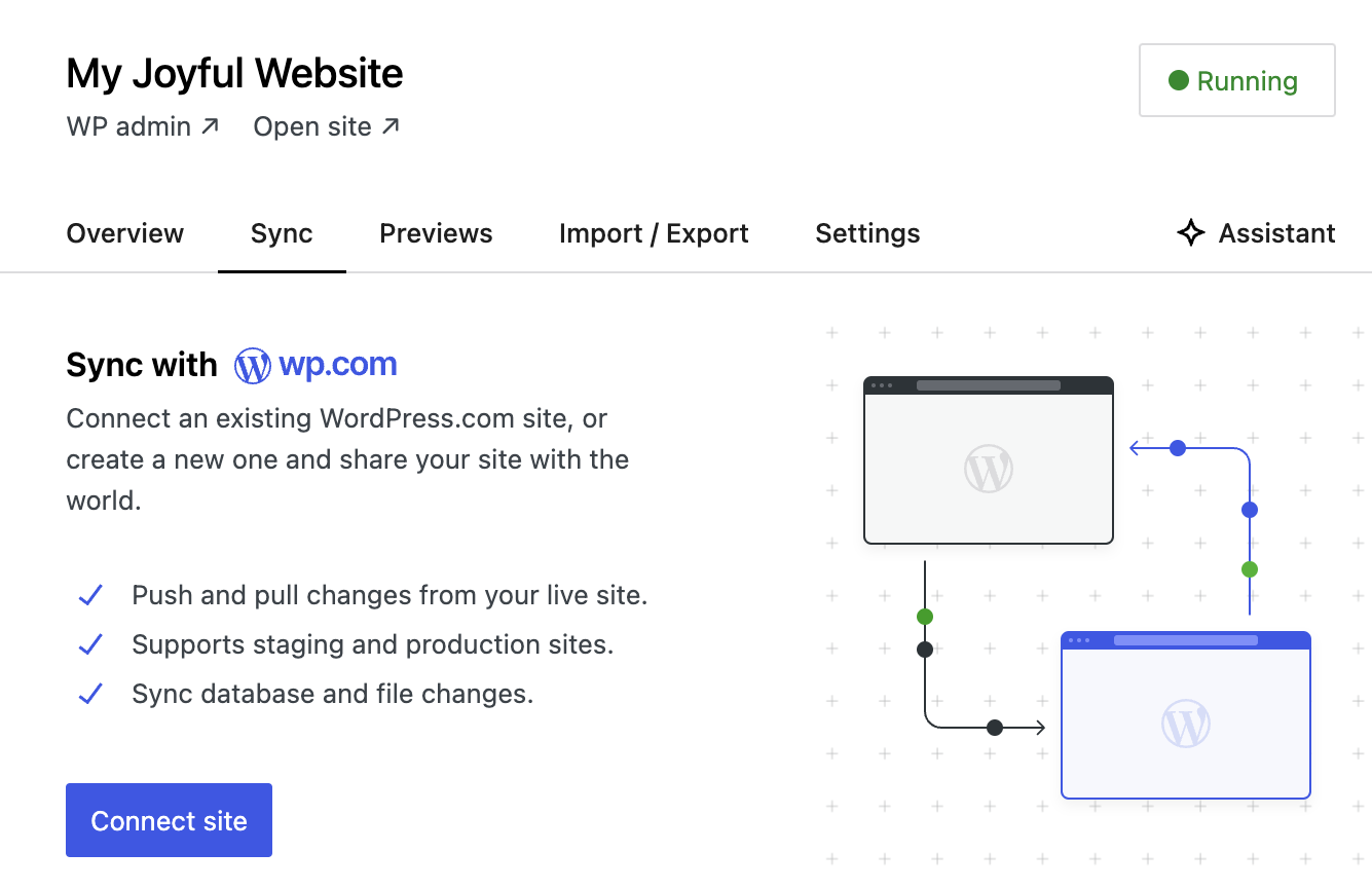 sync with WordPress.com options