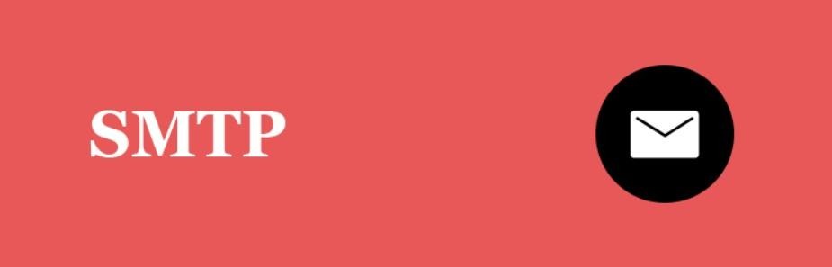 SMTP Mailer banner with red background and an email icon.