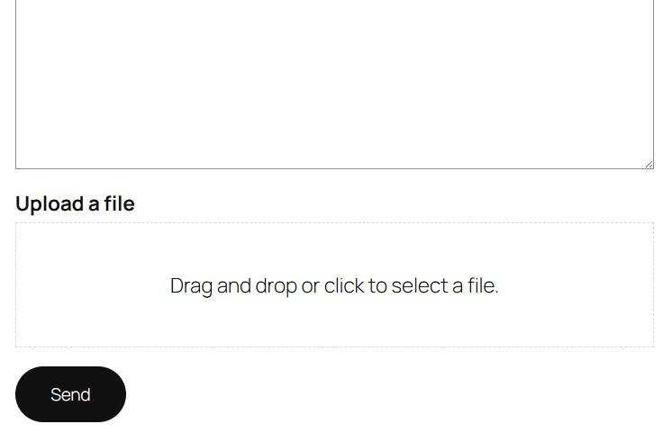 viewing the Upload field 